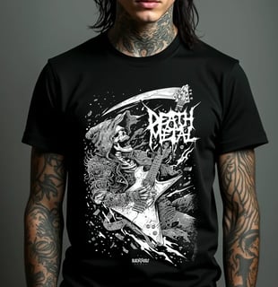Nome do produto Camiseta - Death Metal