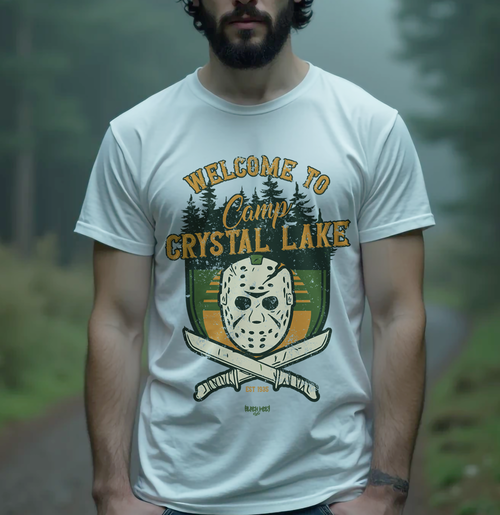 Nome do produto: Camiseta - Welcome to Camp Crystal Lake