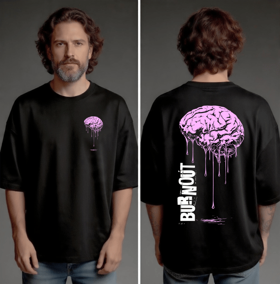 Camiseta Oversized - Burnout