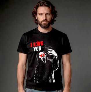 Nome do produto Camiseta Quality - I Love You (Scream)