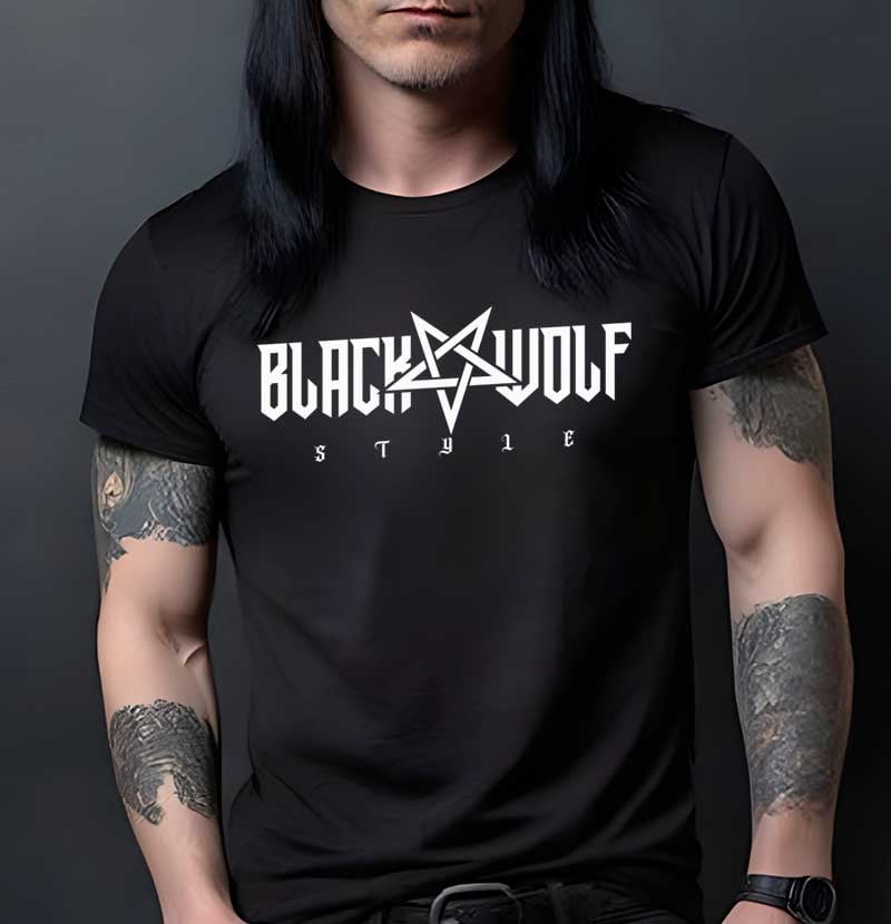 Nome do produto: Black Wolf Style Pentagrama