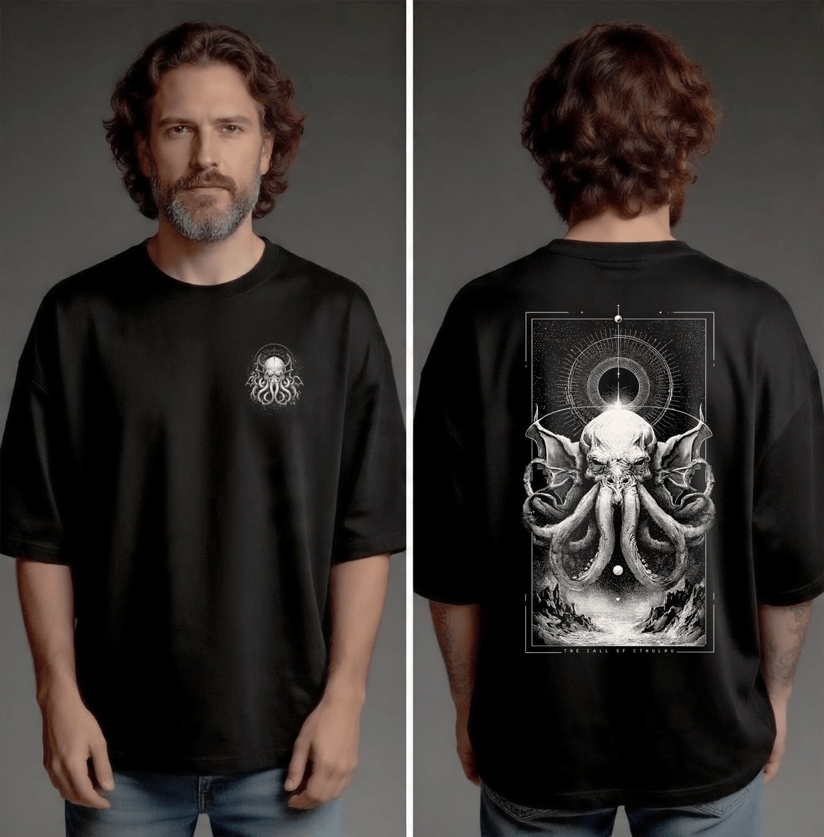 Nome do produto: Camiseta Oversized - The Call of Cthulhu
