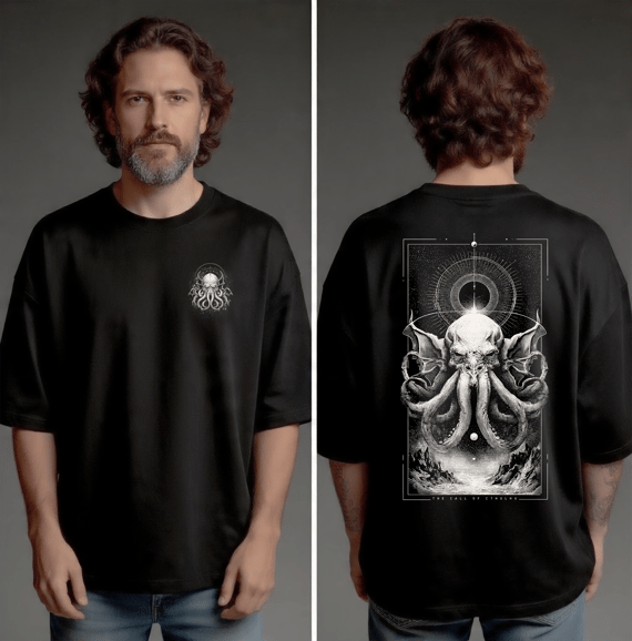 Camiseta Oversized - The Call of Cthulhu