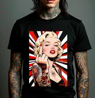 Nome do produto Camiseta - Marilyn Monroe (Fuck Off)