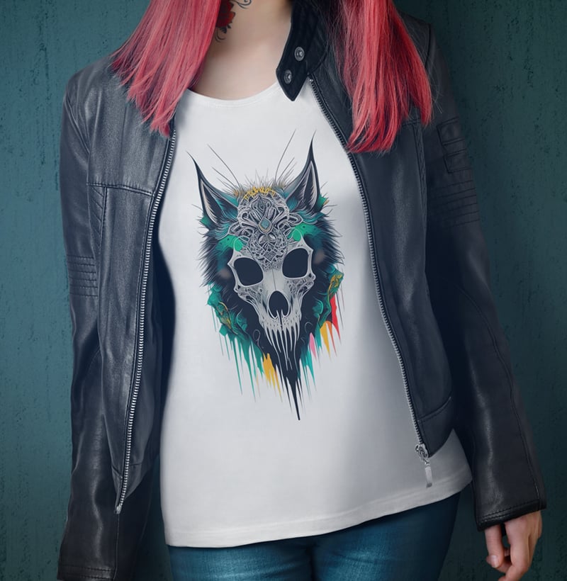 Nome do produto: Splash Wolf Skull