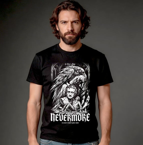 Camiseta Quality - The Raven - Nevermore (Poe)