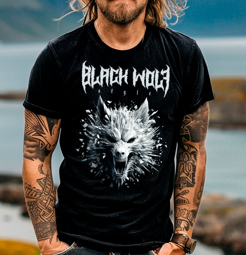Nome do produto: Black Wolf Style Fragmentado