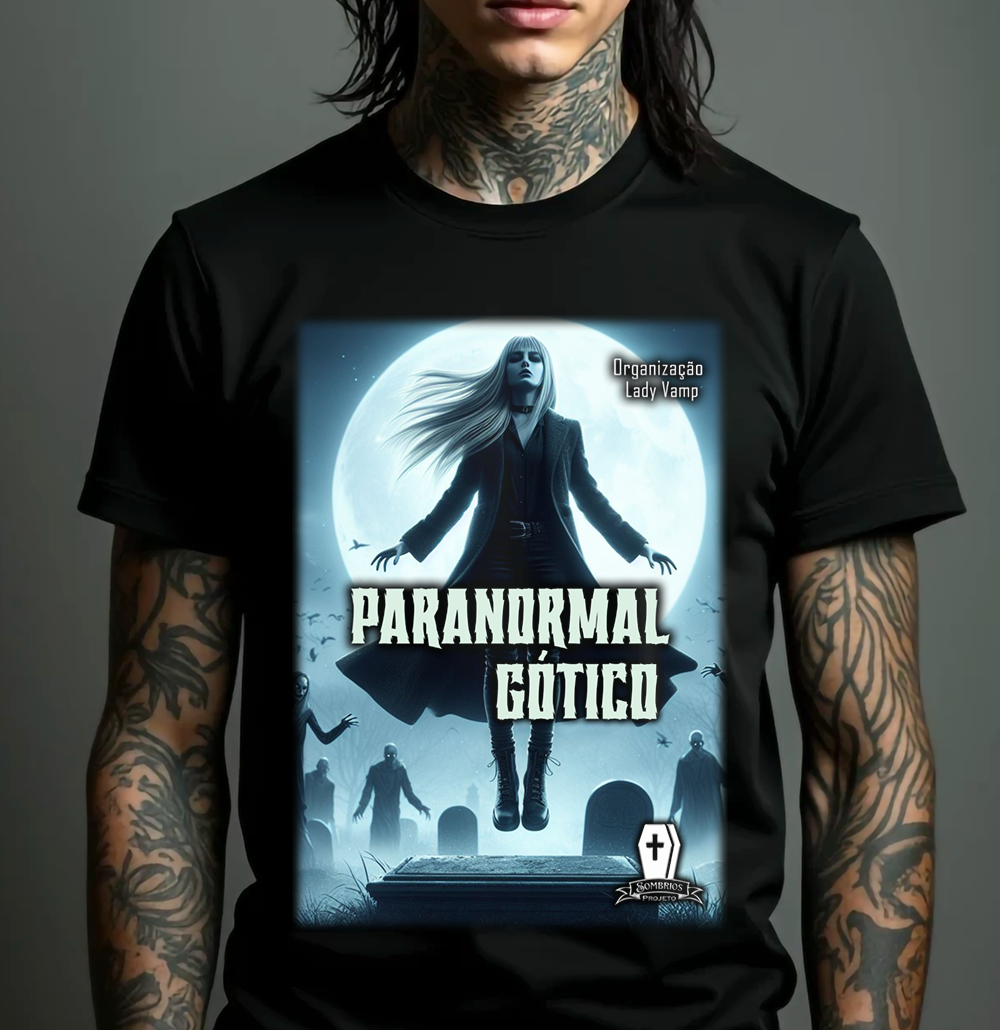 Nome do produto: Camiseta Projetos Sombrios - Parnormal Gótico