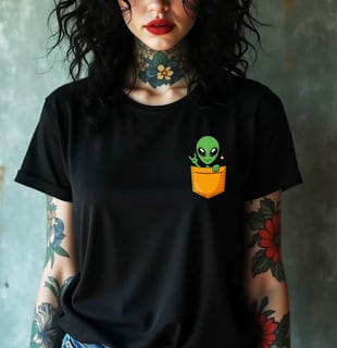 Nome do produto Baby Long  - Alien Bolso Rock And Roll