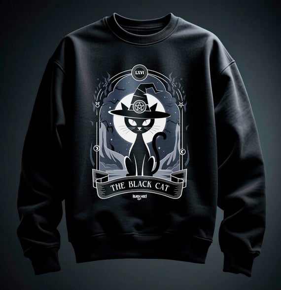 Moletom - Tarot Card The Black Cat