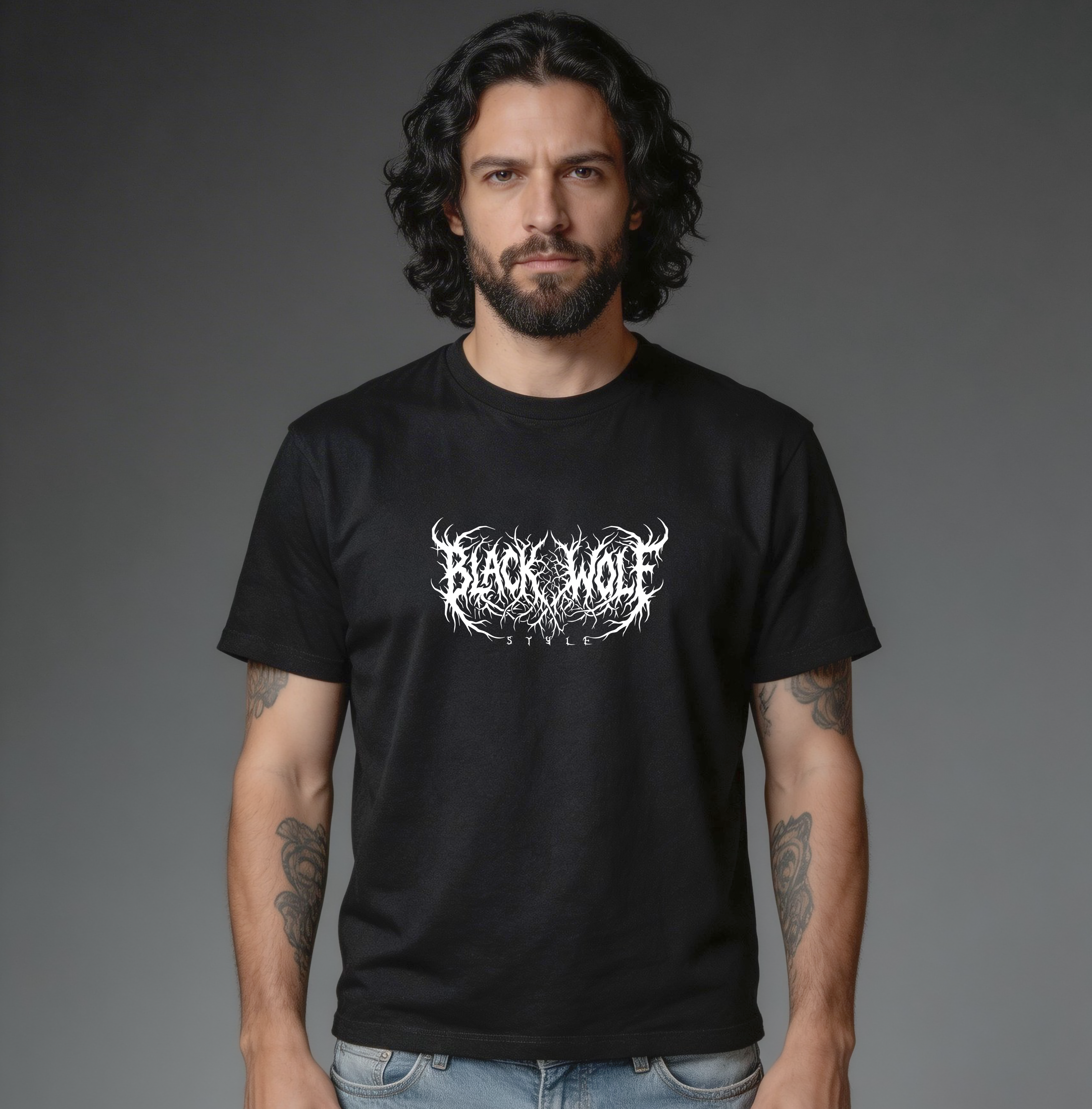 Camiseta Quality - Black Wolf Style