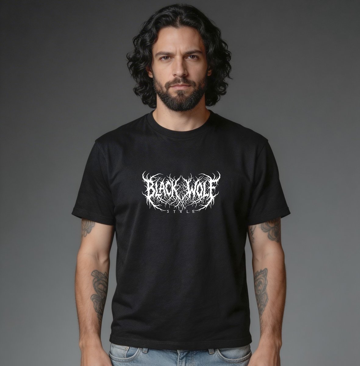 Nome do produto: Camiseta Quality - Black Wolf Style