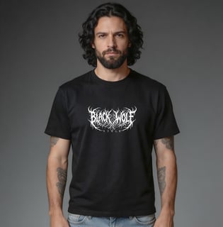 Nome do produto Camiseta Quality - Black Wolf Style