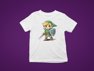 Nome do produto camiseta zelda cores (Link desbravador)