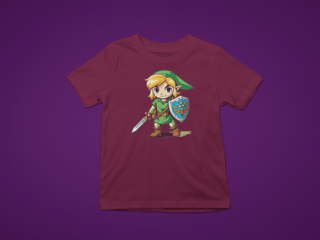 Nome do produto camiseta zelda cores (Link desbravador)