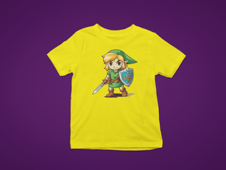 Nome do produto camiseta zelda cores (Link desbravador)
