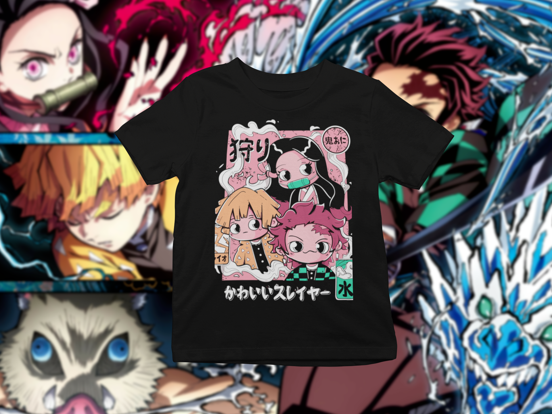 Camiseta Kimetsu no Yaiba ( style Cut)