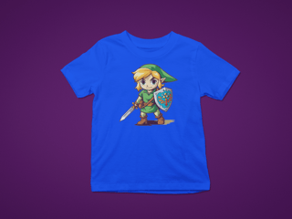 Nome do produto camiseta zelda cores (Link desbravador)