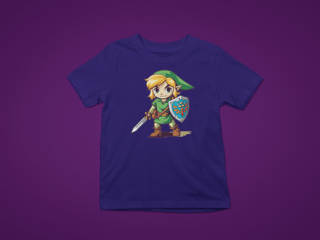 Nome do produto camiseta zelda cores (Link desbravador)