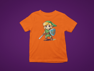 Nome do produto camiseta zelda cores (Link desbravador)
