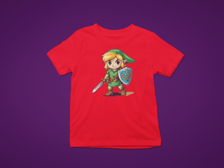 Nome do produto camiseta zelda cores (Link desbravador)