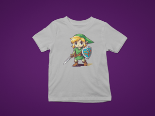 Nome do produto camiseta zelda cores (Link desbravador)