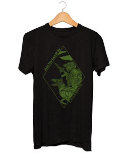 Nome do produto Camiseta K9 Tees Brazil ( Preto com Verde oliva)