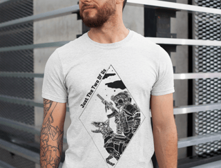 Nome do produto Camiseta K9 Tees Brazil (branca/cinza)
