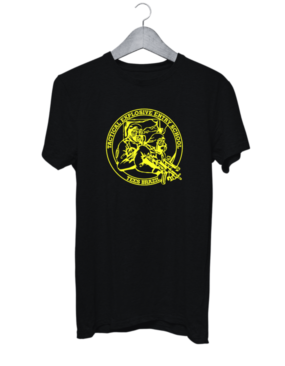 Camiseta TEES logo frontal (amarelo)