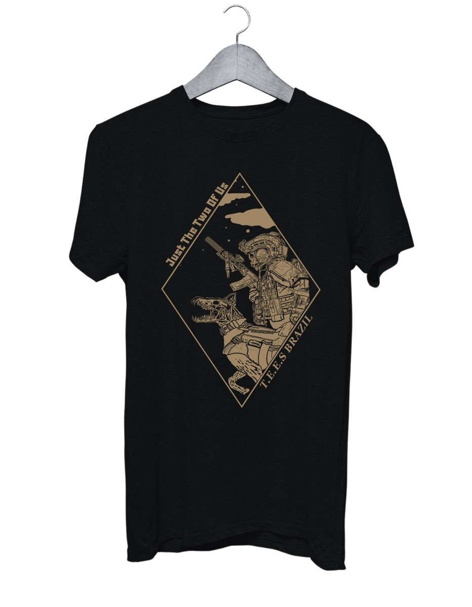 Nome do produto: Camiseta K9 Tees Brazil (preto com areia)