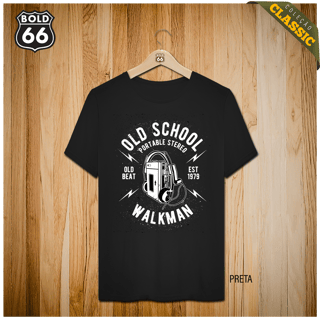 Nome do produto COLEÇÃO CLASSIC - Camiseta Old School Walkman