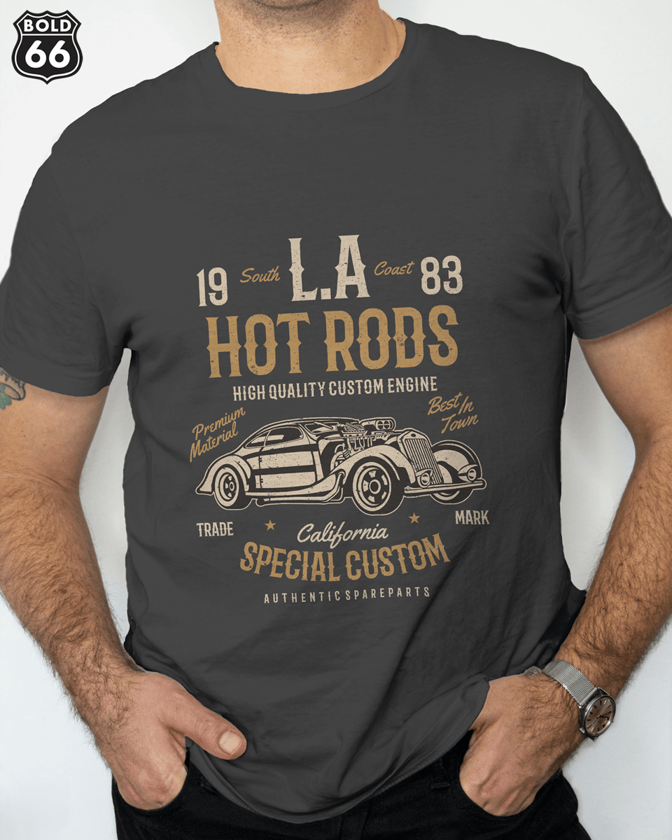 Nome do produto: COLEÇÃO CLASSIC - Camiseta L.A Hot Rods