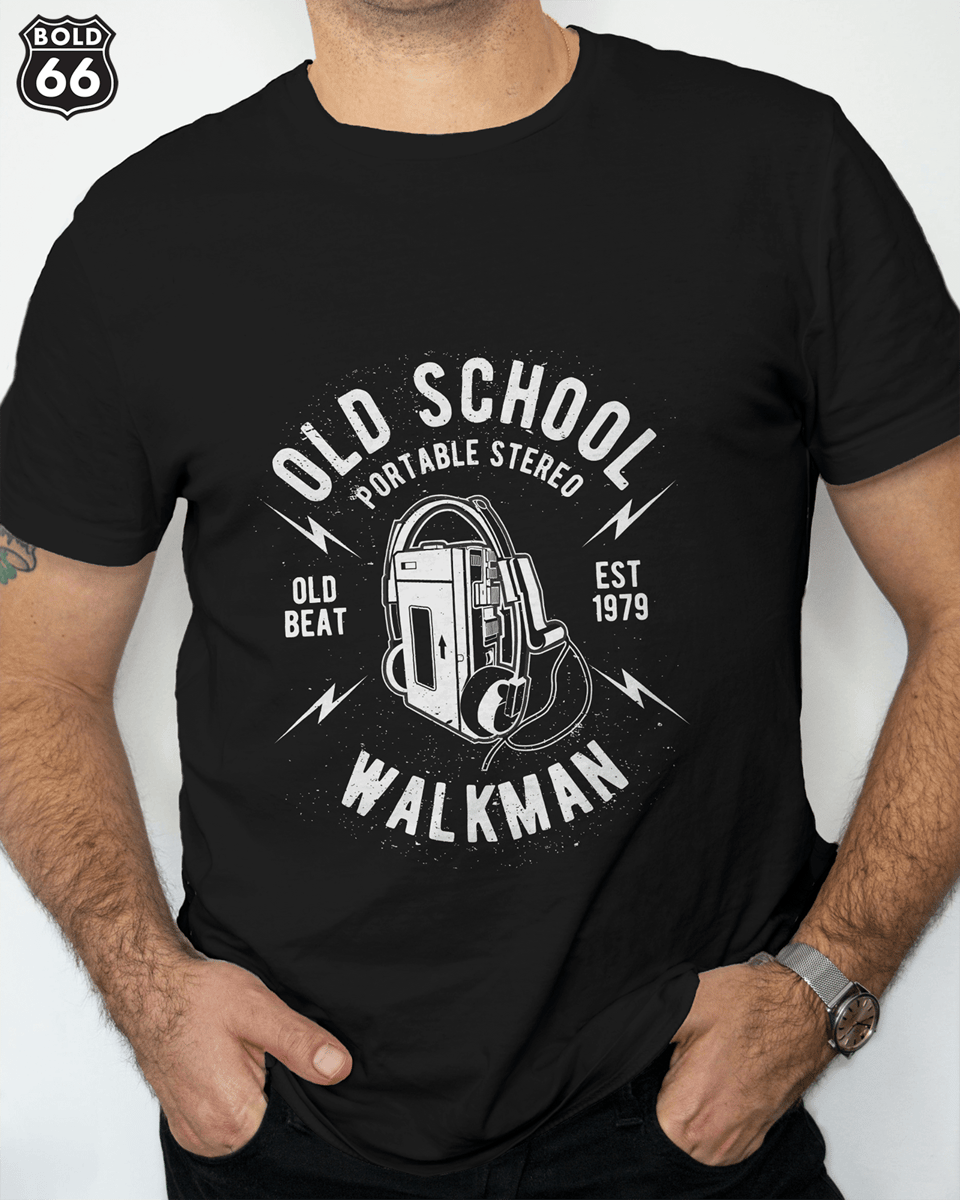 Nome do produto: COLEÇÃO CLASSIC - Camiseta Old School Walkman