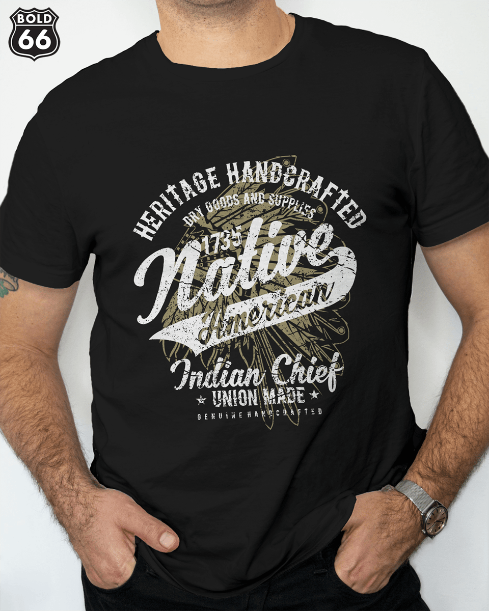 Nome do produto: COLEÇÃO CLASSIC - Camiseta Native American