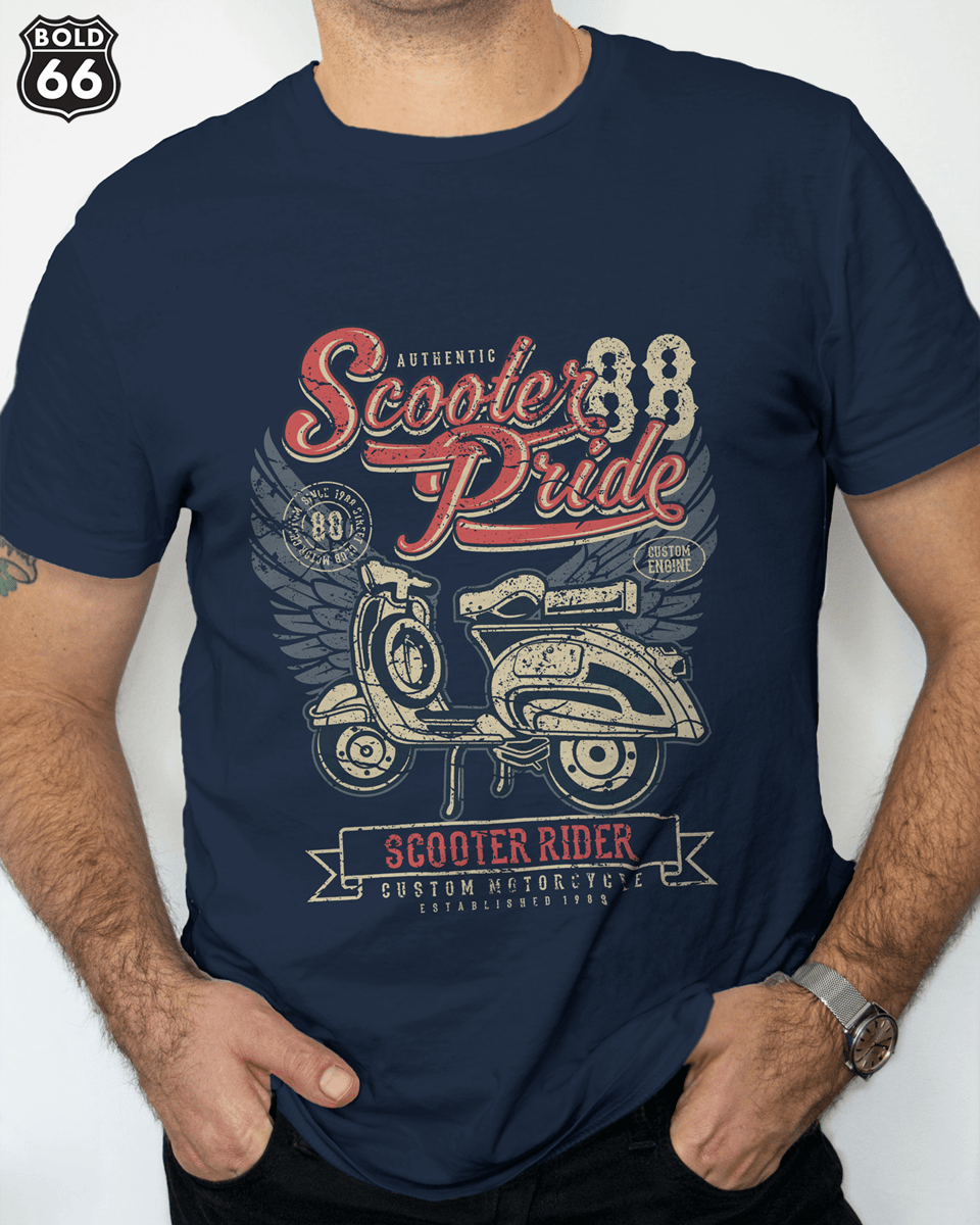Nome do produto: COLEÇÃO CLASSIC - Camiseta Scooter Pride