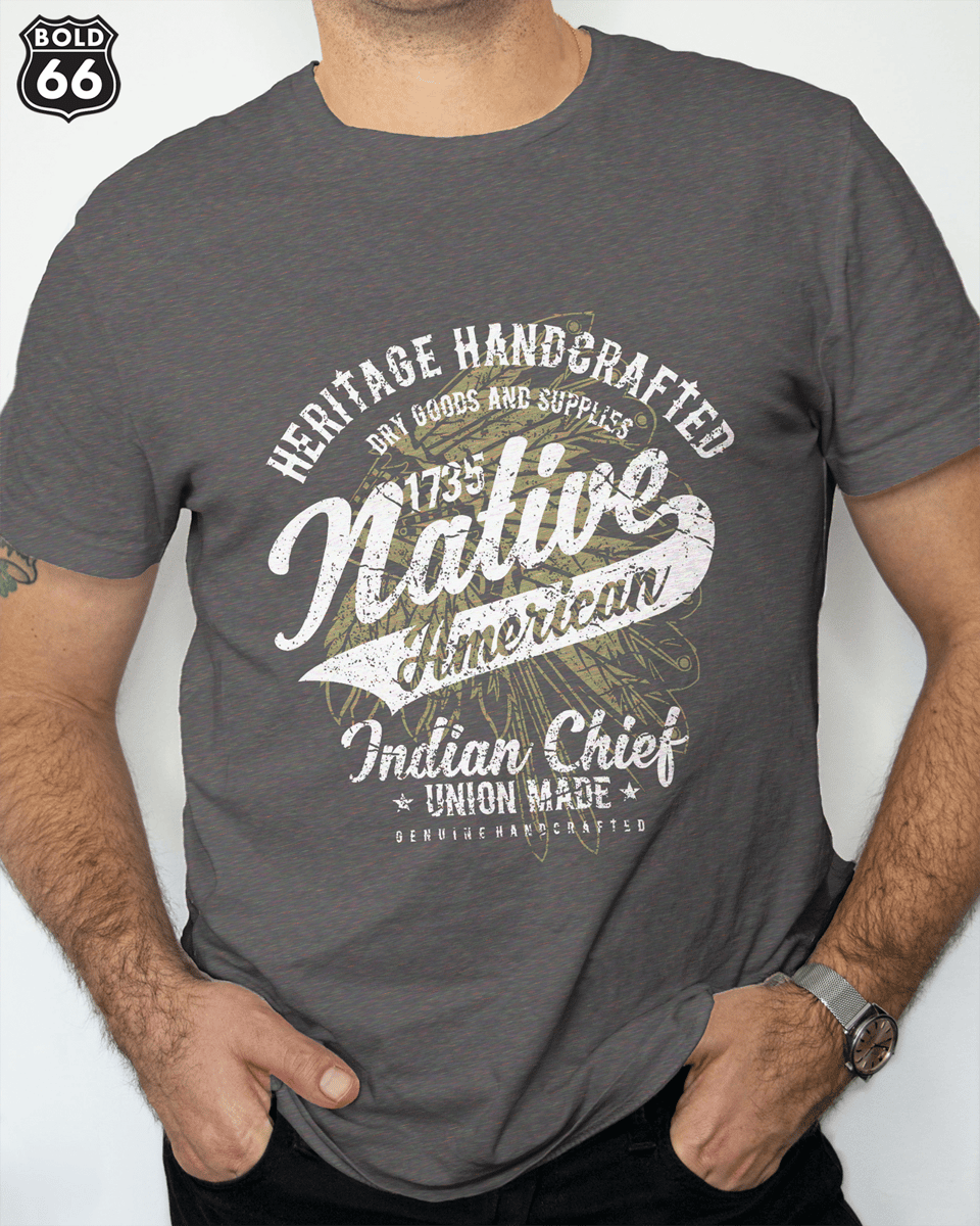 Nome do produto: COLEÇÃO PREMIUM - Camiseta Native American