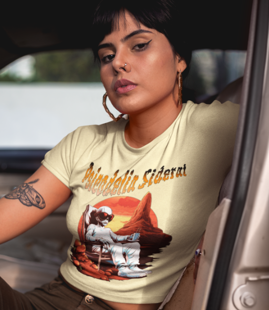 Nome do produto: Psicodelia Sideral (F) Baby Look Estonada