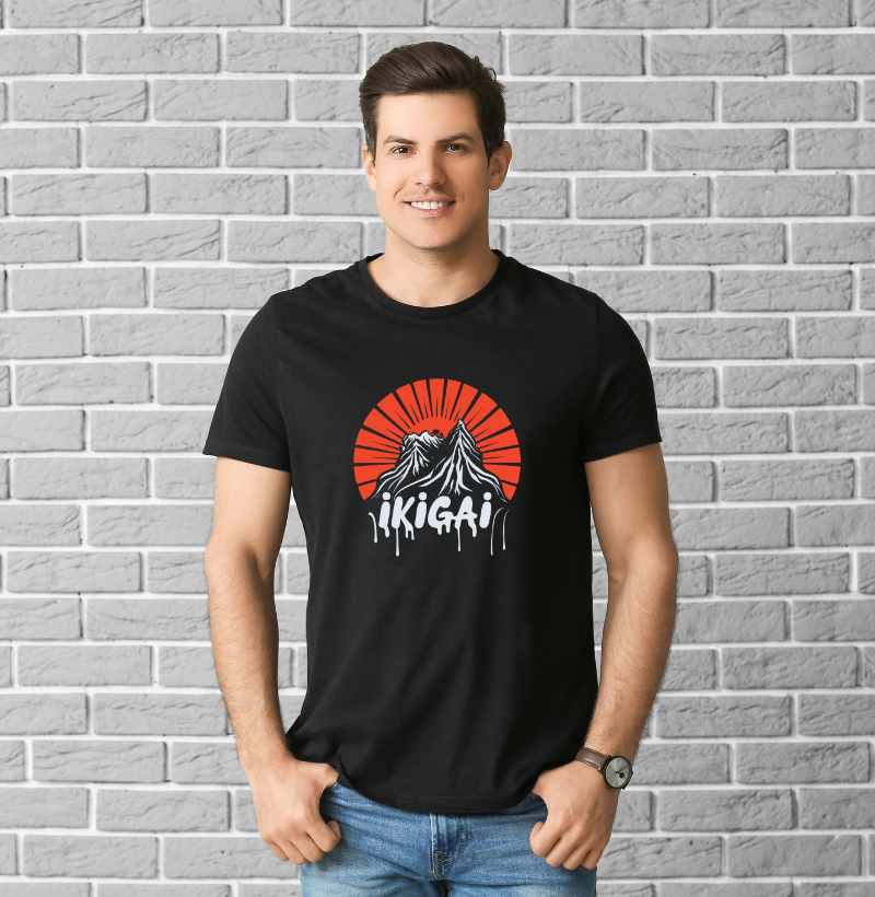 T-Shirt Prime Camiseta (T-shirt) Ikigai: The Mountain Path to Purpose ...