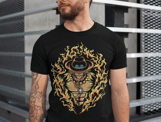 Camiseta masculina Portgas D Ace