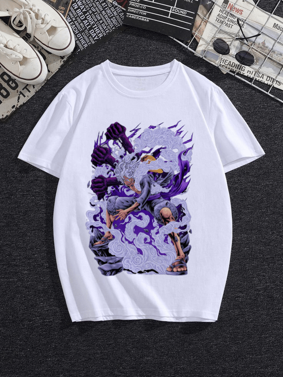camiseta oversized Luffy gear 5