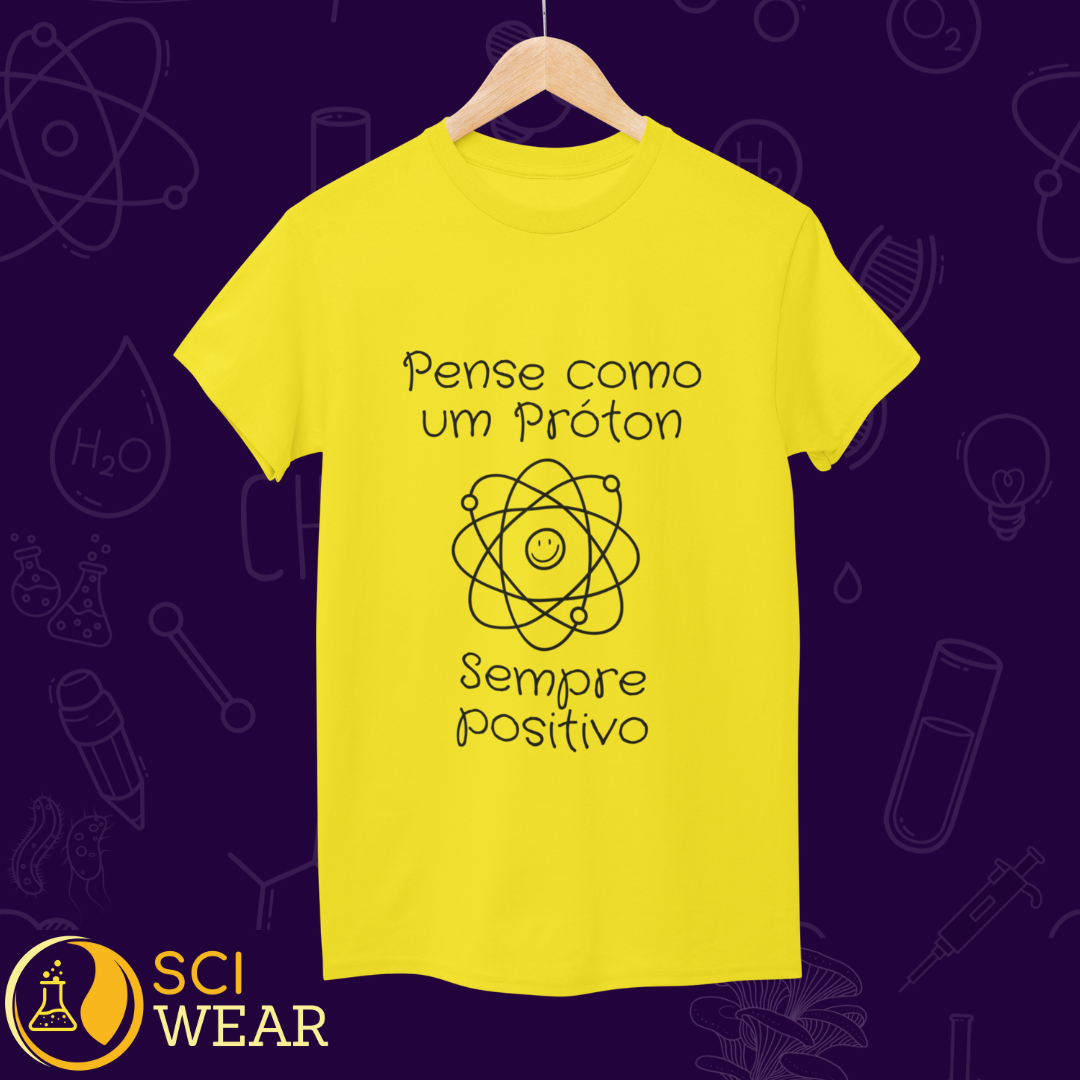 Como um próton, positivo - T-shirt