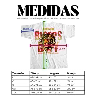 Nome do produto Camiseta Branca - Biceps Day (Frente/Costas)