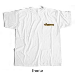 Nome do produto Camiseta Branca - Chest Club (Frente/Costas)