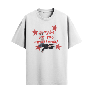 Nome do produto maybe I’m too emotional (vermelho) — Olivia Rodrigo
