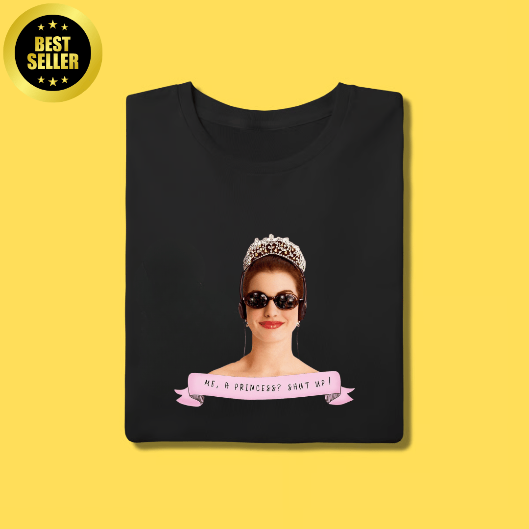 Nome do produto: Camiseta Princess? shut up! Diário de princesa