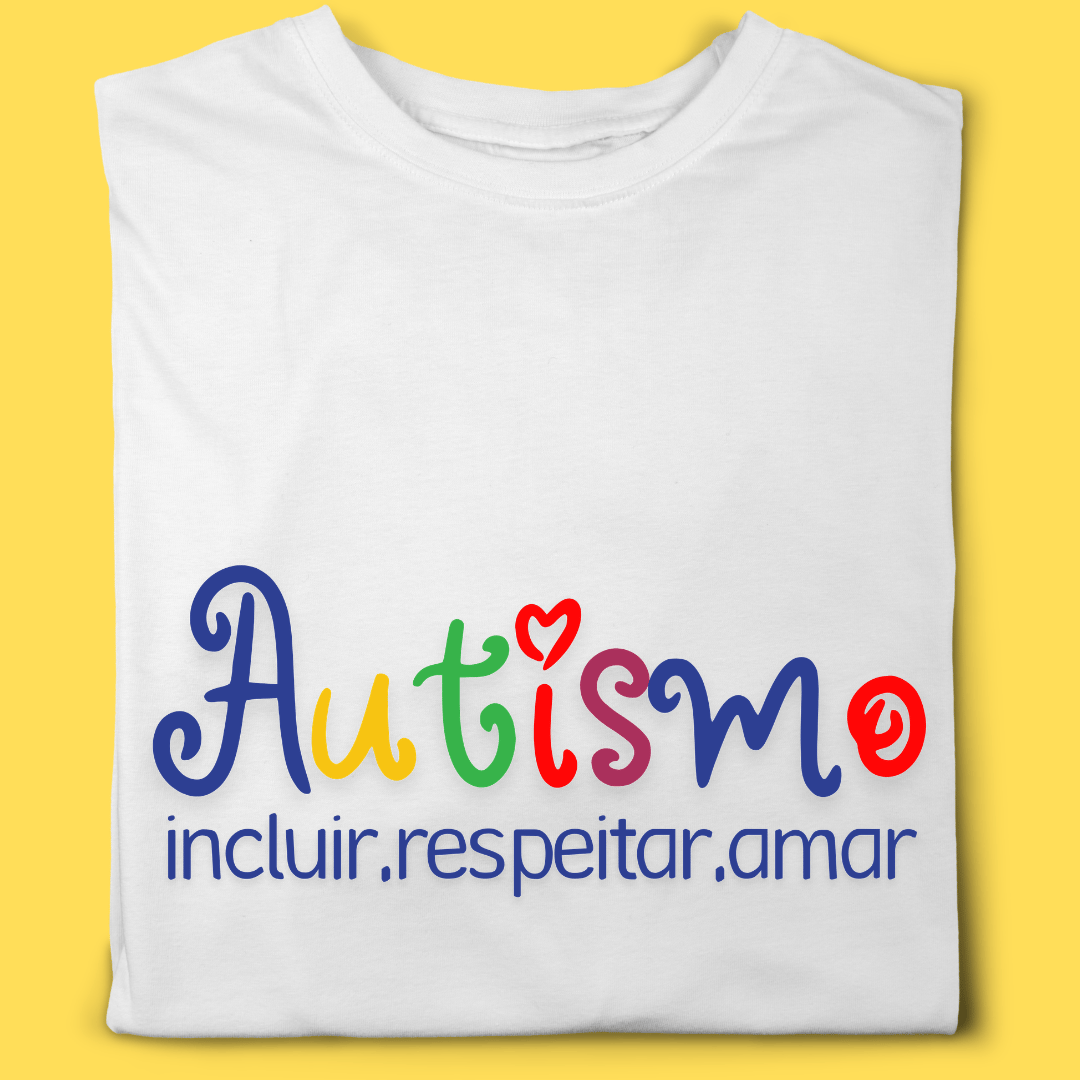 Nome do produto: Camiseta Autismo incluir, respeitar , amar