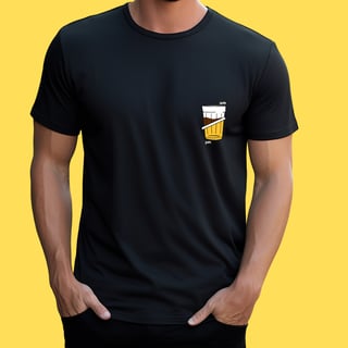 Nome do produto Camiseta Am café Pm cerveja