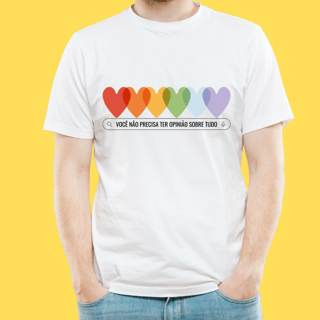 Nome do produto Camiseta você não precisa ter opinião sobre tudo