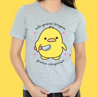 Nome do produto Camiseta Não quero terapia ,quero vingança