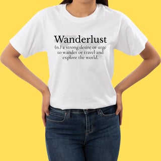 Nome do produto Camiseta Wanderlust